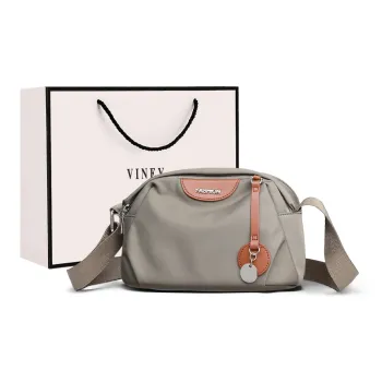 VINEY Oxford Shoulder Bag, Crossbody Bag, Sling Bag Trumpets Women's Gray