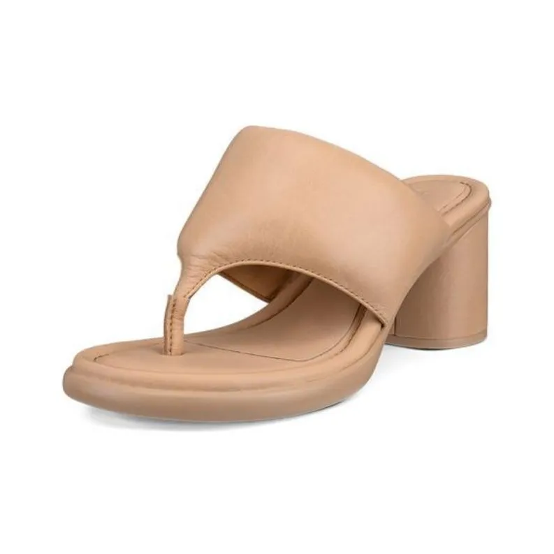 Ecco Flip Flops Women's Beige Brown-1