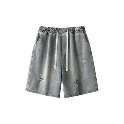 Ice flying Denim Shorts Unisex