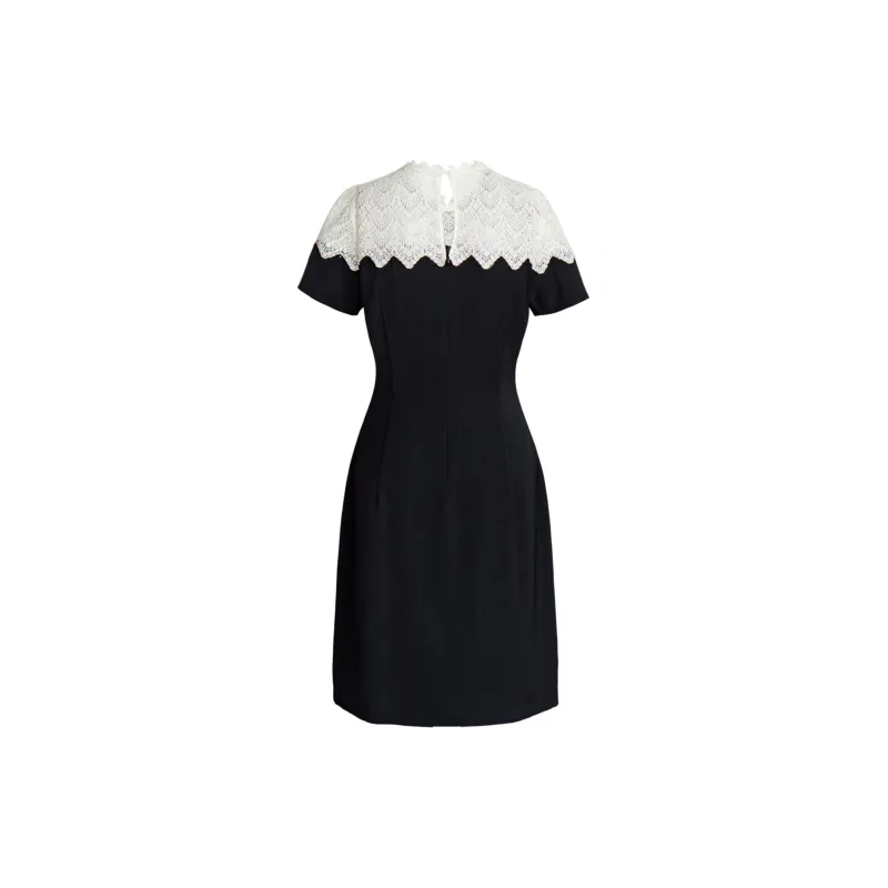 ROEYSHOUSE Short Sleeved Dresses Women's Black-1