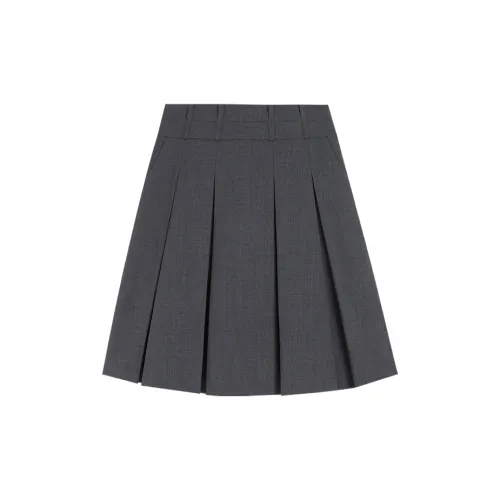 AMAZING SONG Casual Short Skirts Women's Minimalist Gray