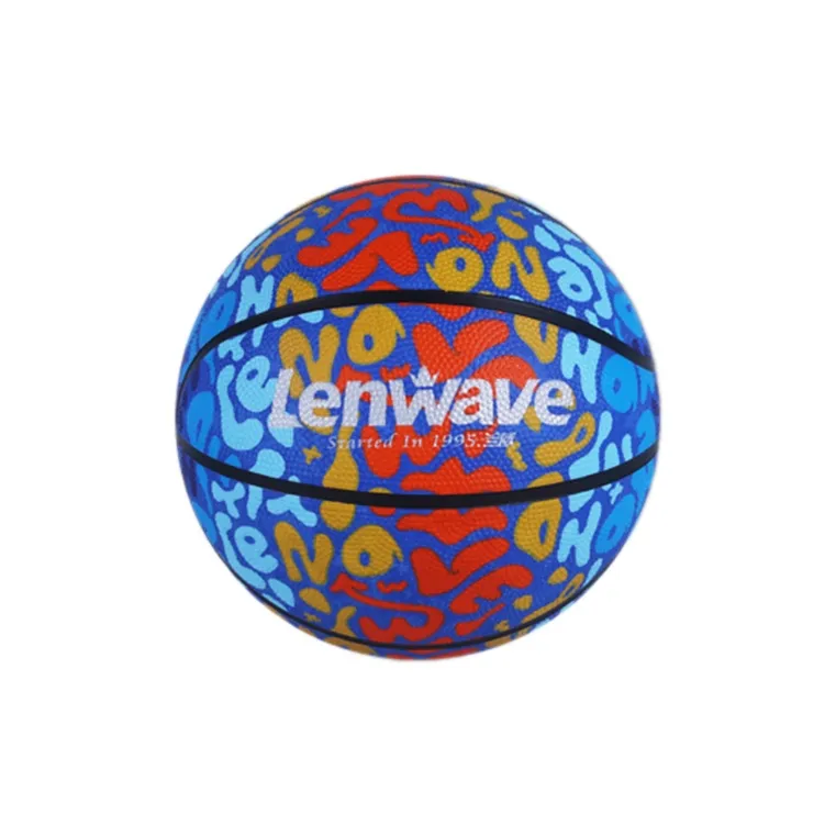 LENWAVE Rubber Basketball Size 5 Ball Training Kids'-0