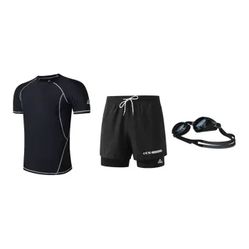 PEAK Swimming Sets Polyester Elastane Pool Men's Black Green