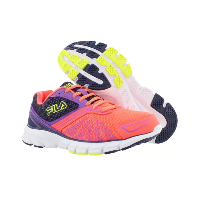 FILA Cushioned Slip-Resistant Abrasion-Resistant Low-Top Running Shoes Women's Red-4