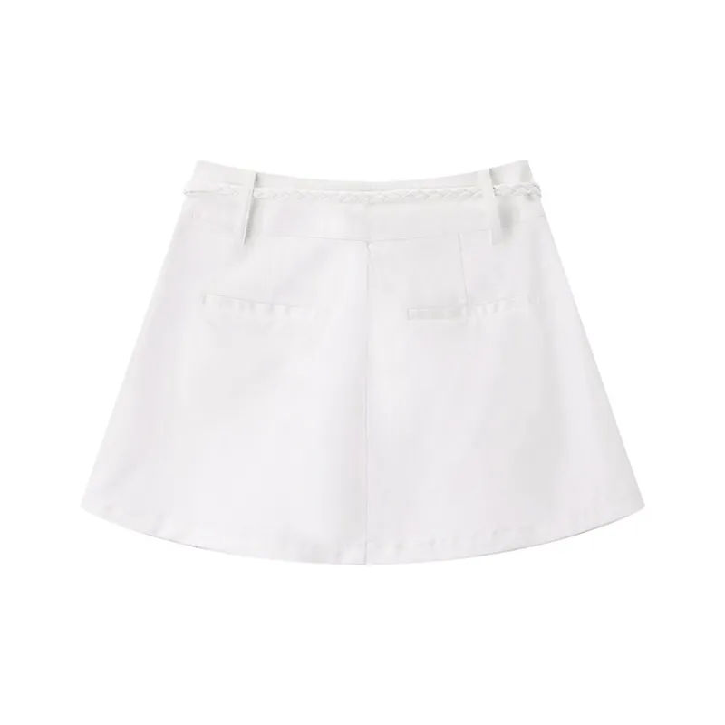 PEACEBIRD Denim Short Skirts Women's-1