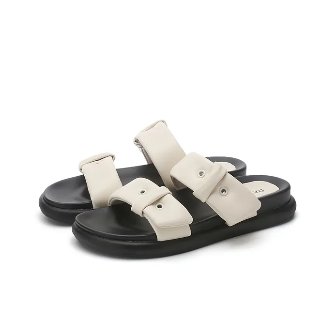 DAPHNE Rubber Sole Slip Resistant Abrasion Resistant Slide Slippers Women's-5