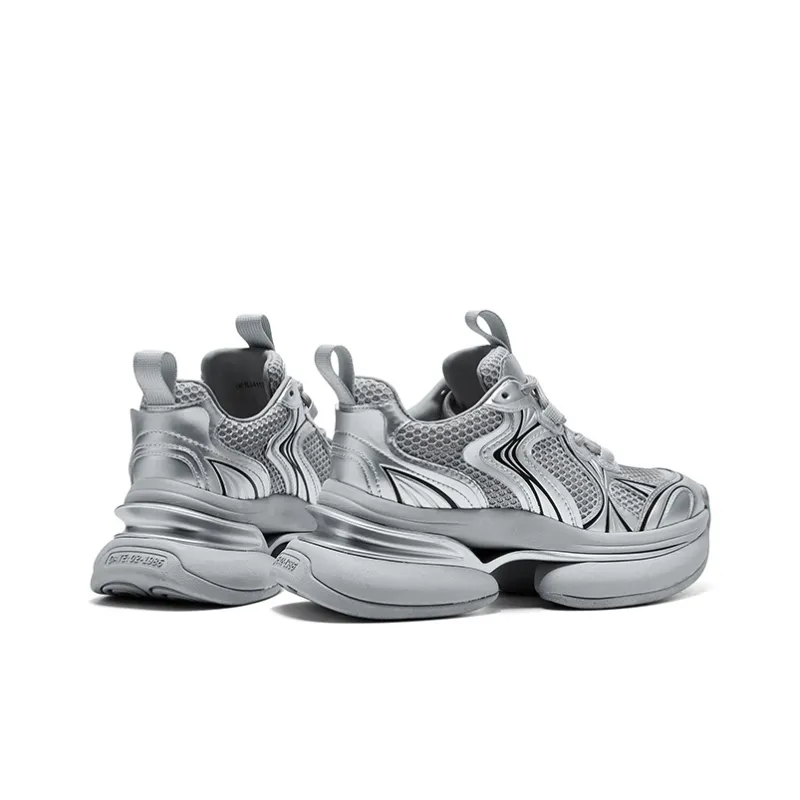 CHERYKALLY Chunky Sneakers Women's Low Top White-9