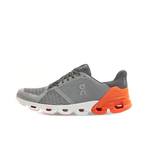 On Cloudflyer Running Shoes Men Low-Top Gray/Orange