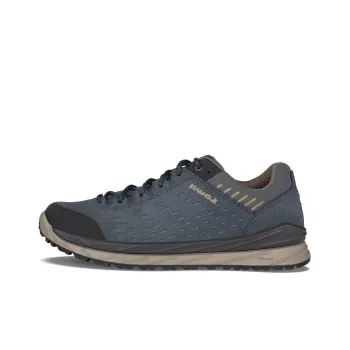 Lowa Malta GTX Lo Anti-Slip Wear-Resistant Cushioning Breathable Low-Top Outdoor Shoes Men's Blue Black