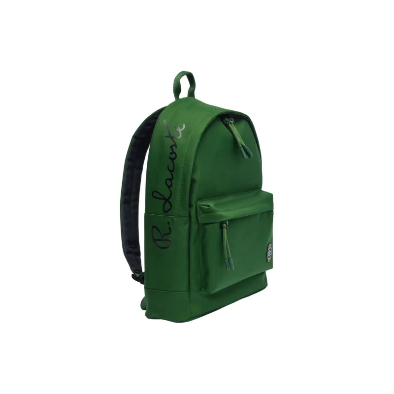 LACOSTE Polyester Backpack Men's Green-1