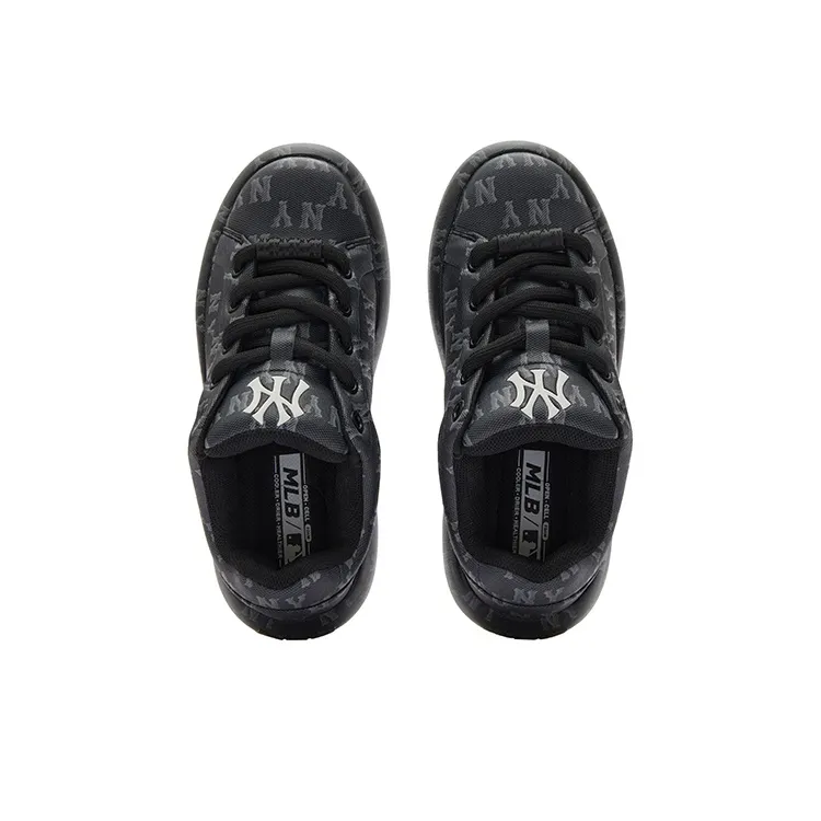 MLB Chunky Classic Slip Resistant Low Top Skateboard Shoes Unisex Black-3