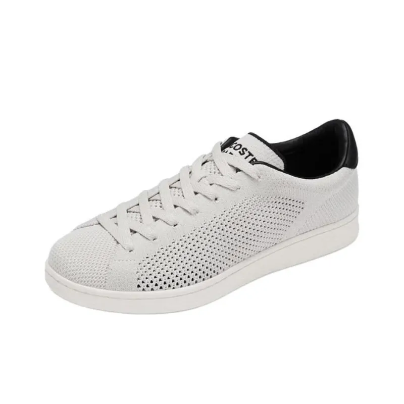 LACOSTE Low Top Skateboard Shoes Men's Greige-1