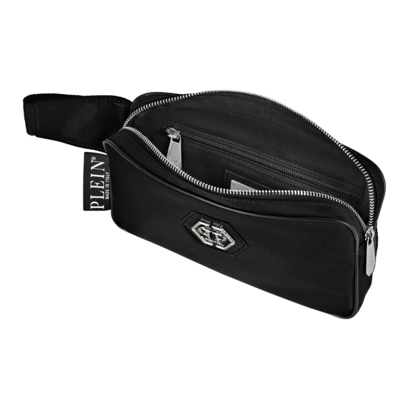 PHILIPP PLEIN Polyester Nylon Blend Shoulder Bag Crossbody Bag Fanny Pack Men's Black-2
