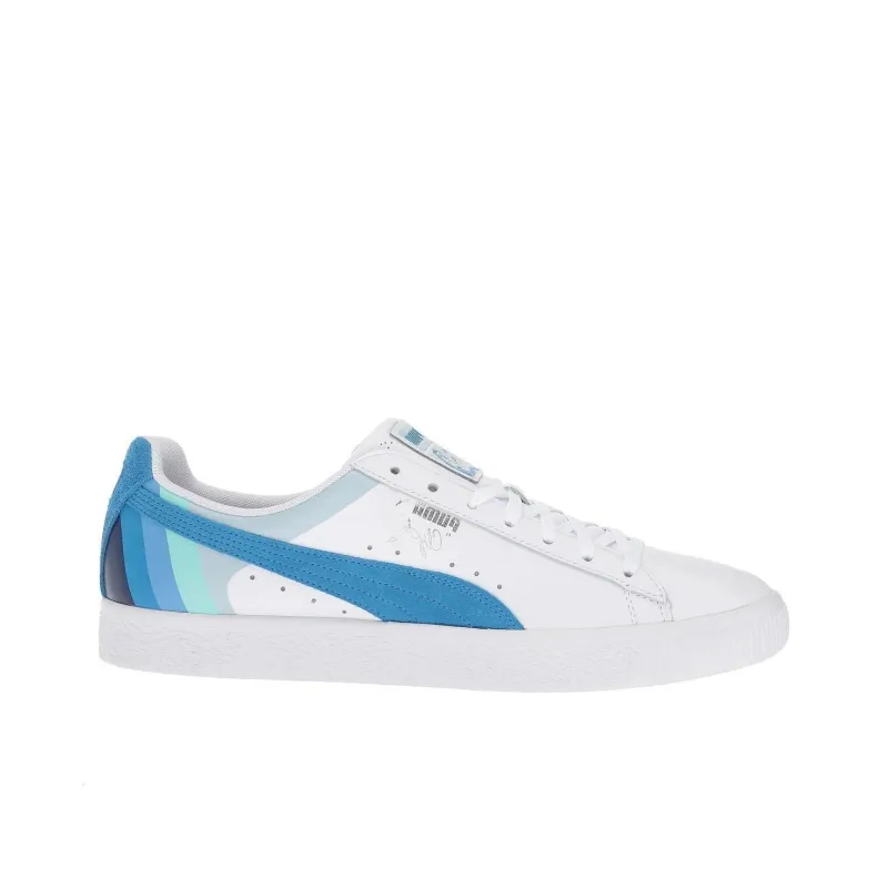 PUMA Clyde Pink Dolphin White French Blue-1