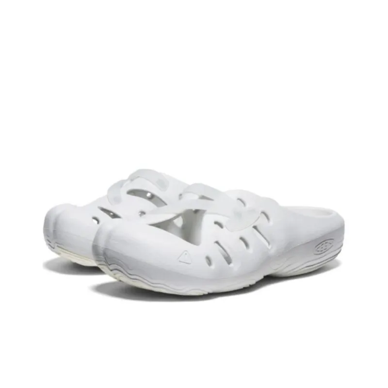 KEEN YOGEEZ Abrasion Resistant Slip Resistant Closed Toe Slippers Unisex White-3