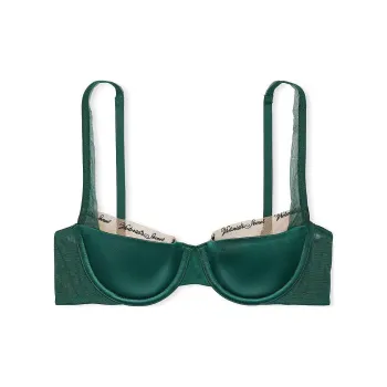 Victoria's Secret PINK/VERYSEXY Smooth Logo Embroidery Lightly Lined Balconet Bra Women's Sea Green