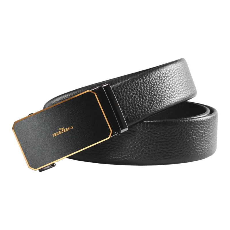 SEVEN Cow Leather Belts Men's Width 3.5cm-1