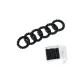 FQ733 Black 6 Pcs Set