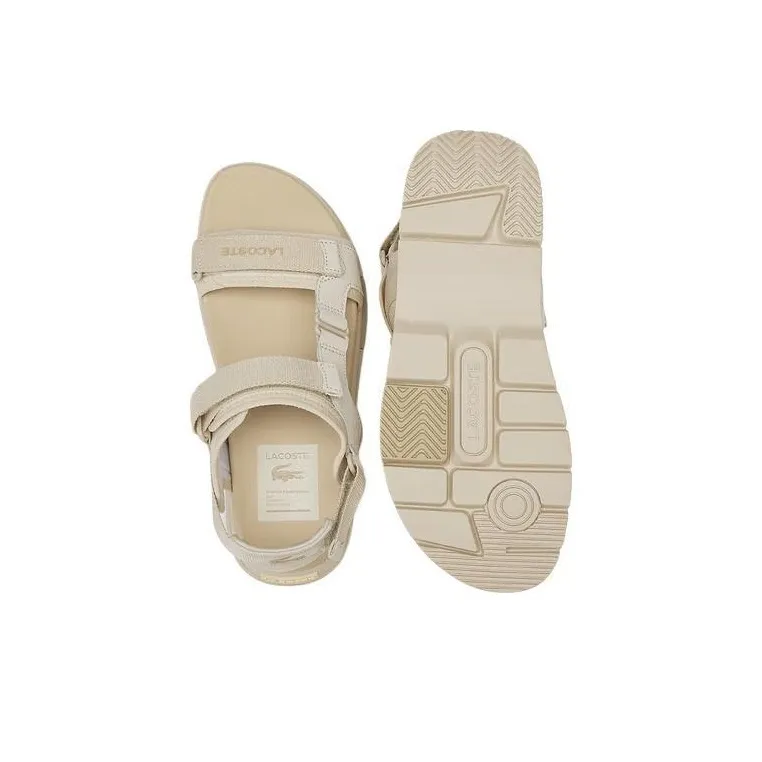 LACOSTE Beach Sandals Men's Beige-4