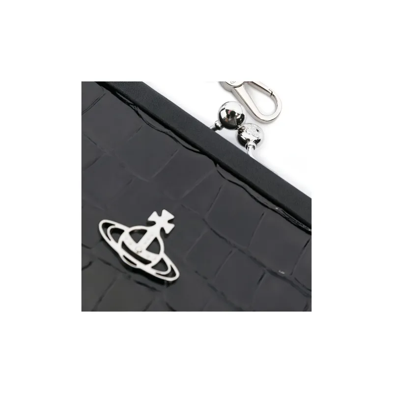 Vivienne Westwood Calfskin Clutch Women's Black-5
