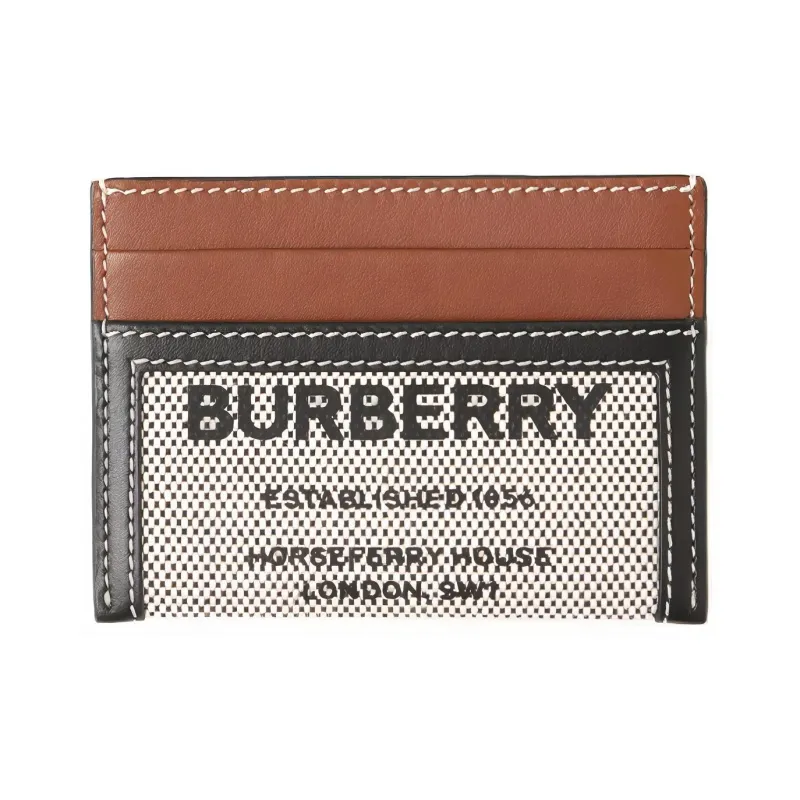 Burberry Horseferry Card Case Tan/Black-0
