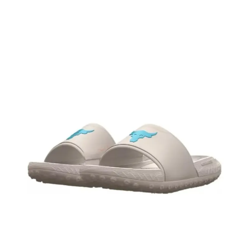 Under Armour Project Rock 3 Slide 'Grey Matter Blue Surf'-2