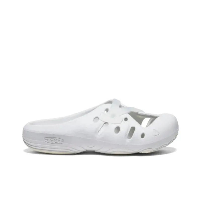 KEEN YOGEEZ Abrasion Resistant Slip Resistant Closed Toe Slippers Unisex White-1