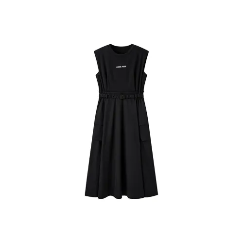 PEACEBIRD Sleeveless Dresses Women's Black