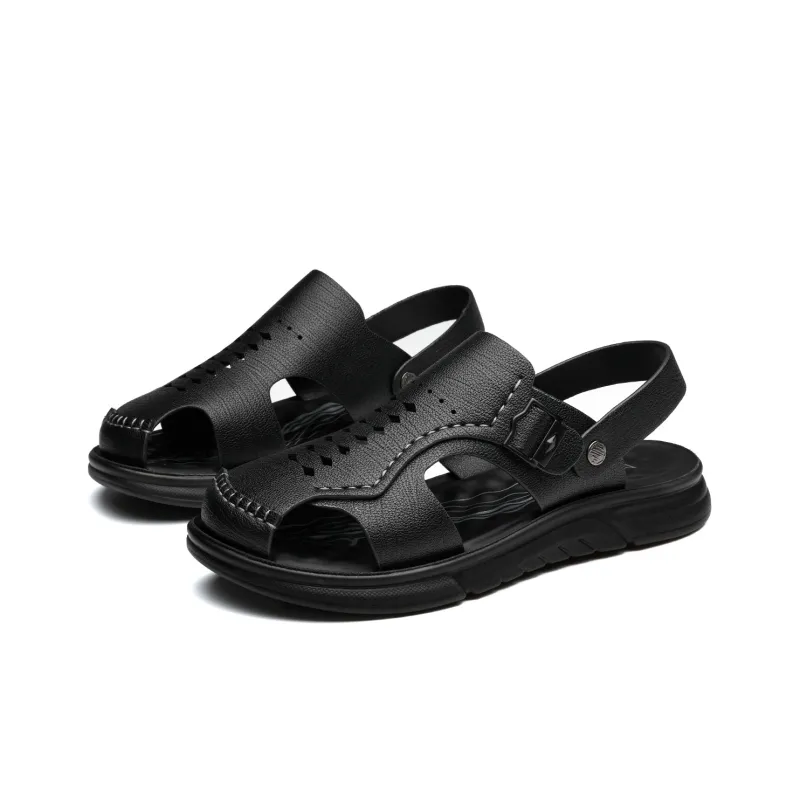 FAPAI Beach Sandals Men Black-9