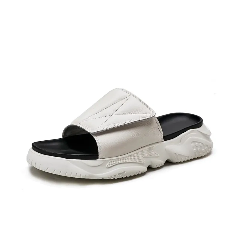 Voguhomme Rubber Sole Slip Resistant Abrasion Resistant Slide Slippers Men's-2