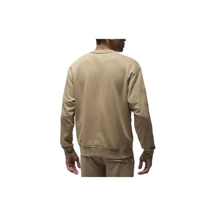 Jordan Essentials Men's Loopback Fleece Crew Sweatshirt Men's Khaki-1