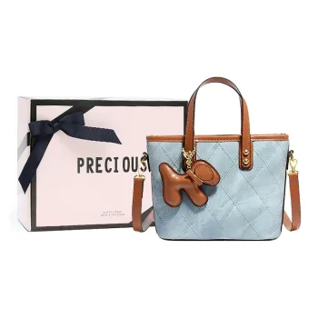 MINLUBAOLUO Handbags Blue Limited Edition With Box Included