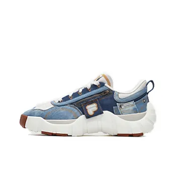 FILA FUSION BONE DX Spine Shoes BONE DX Cushioning Support Low Top Casual Shoes Men's Blue White
