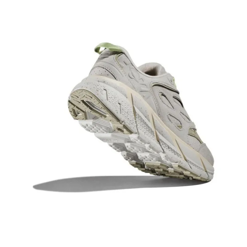 HOKA ONE ONE Clifton L Cushioning Wear Resistant Low Top Running Shoes Unisex Gray Green-2