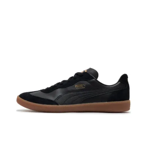 PUMA Liga OG Slip Resistant Low Top Skateboard Shoes Unisex Black