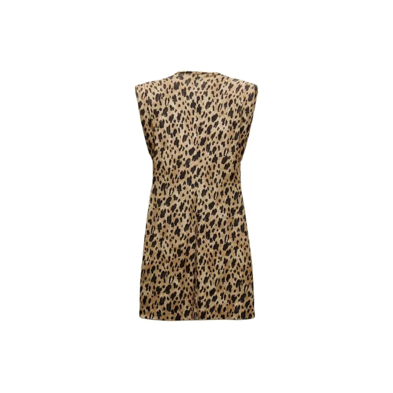 ZARA ZW Series Sleeveless Dress Women's Leopard Print-1