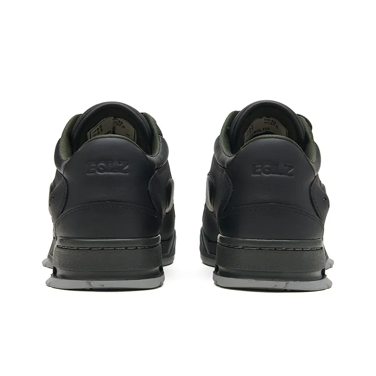 EQLZ EQUALIZER 1980 JS Low Top Vintage Basketball Shoes Unisex Black Agate-5