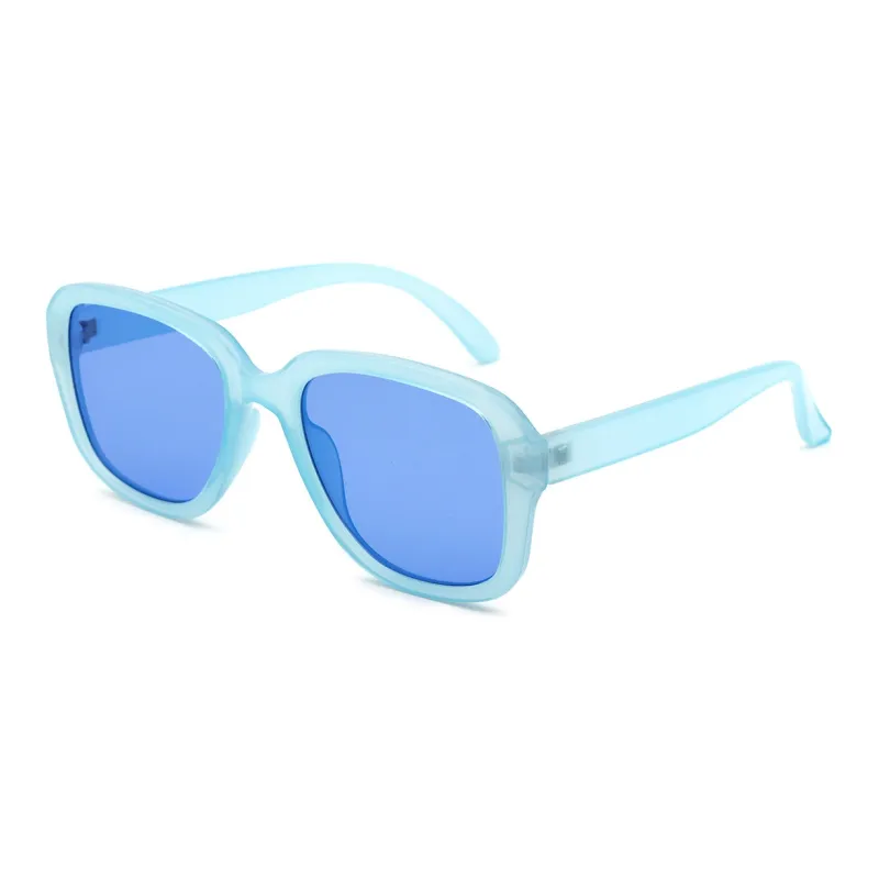 Pair Ponyo PC Square Sunglasses Unisex Blue-0
