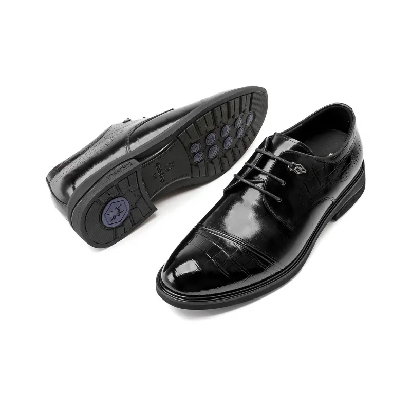 Spider King Dress Shoes Men's Black-4