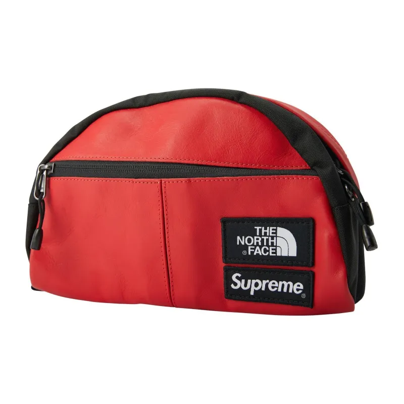 Supreme THE NORTH FACE Collaboration Polyester Fanny Pack Unisex Red-1