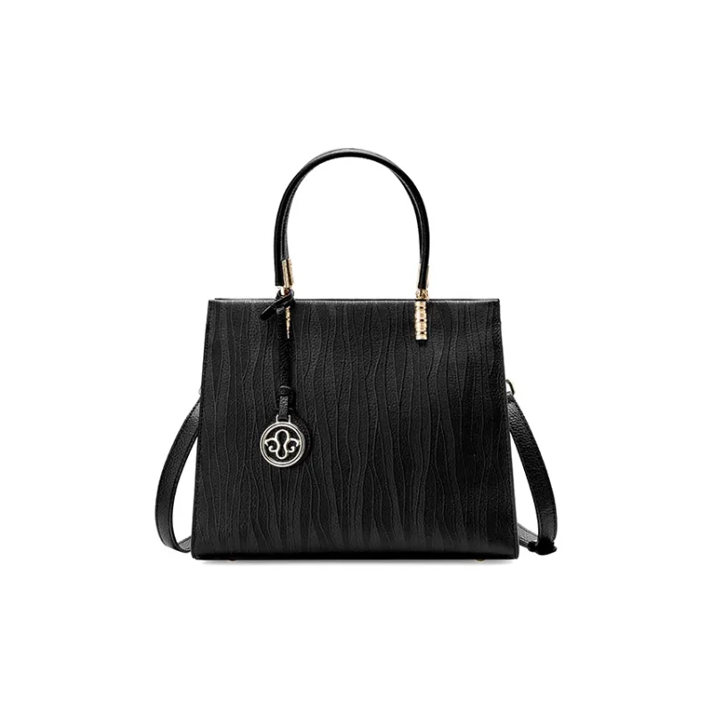 Carnival Keep Cow Leather Mommy Bag Handbag Large Size Women's Burgundy/Black-5