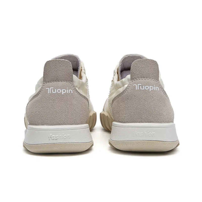 TUOPIN Casual Shoes Women's Low Top Silver/Beige/Pink/Green-6
