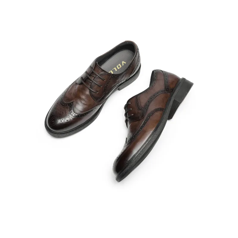 VOLO Derby Shoes Dress Shoes Men's Yellow Zongzi-2