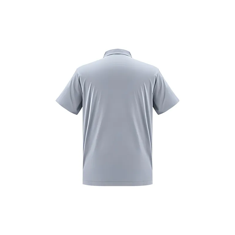 Mizuno ESSENTIAL Series Polo Shirt Men's Hong Kong Mist Gray-1