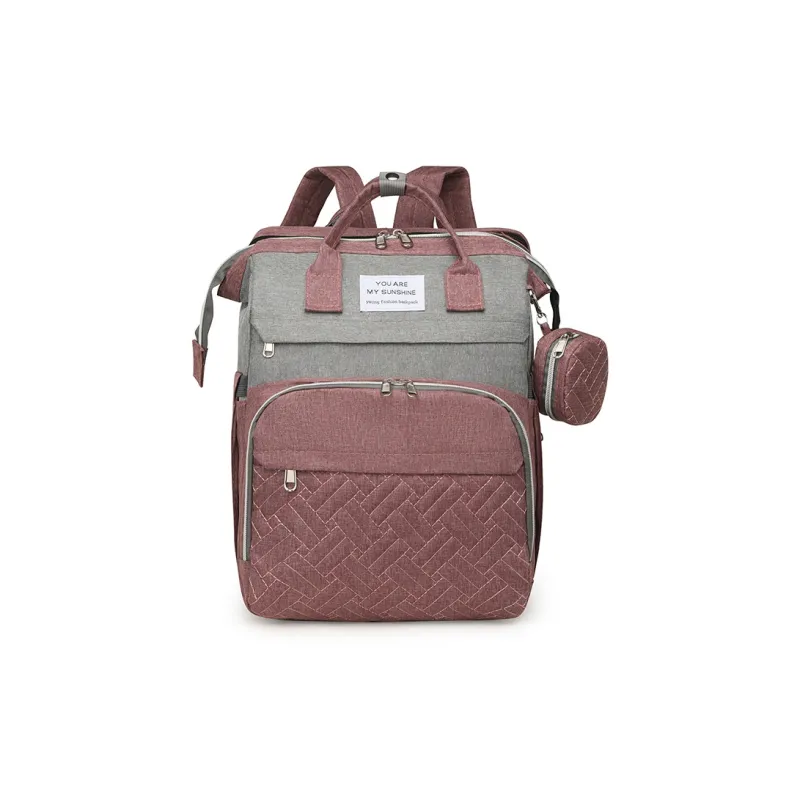 KINGSONS Oxford Backpack Unisex Gray/Black/Purple/Dark Blue/Pink-16