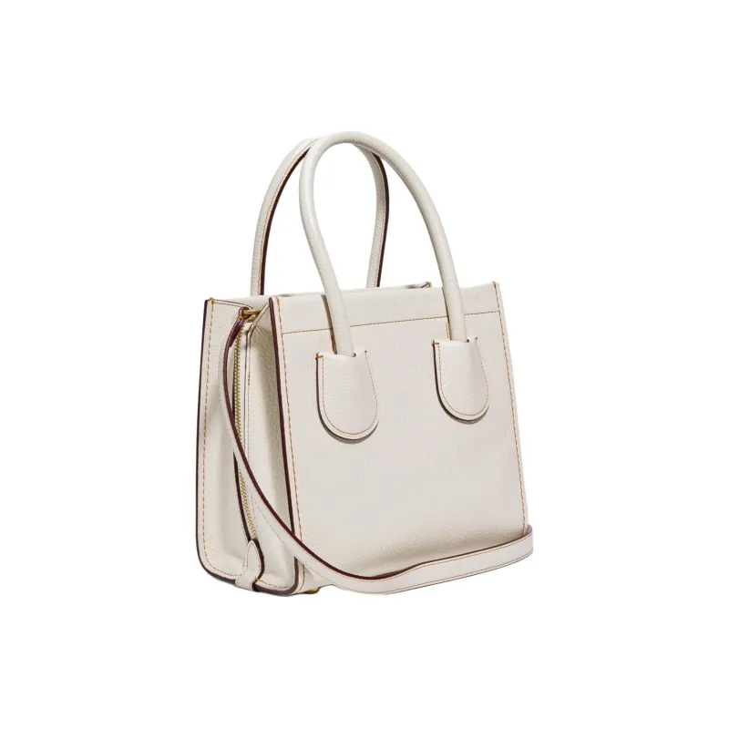 COACH Cashin Leather Tote Bag Shopping Bag Shoulder Bag Crossbody Bag Handbags Small Size Women's White-2