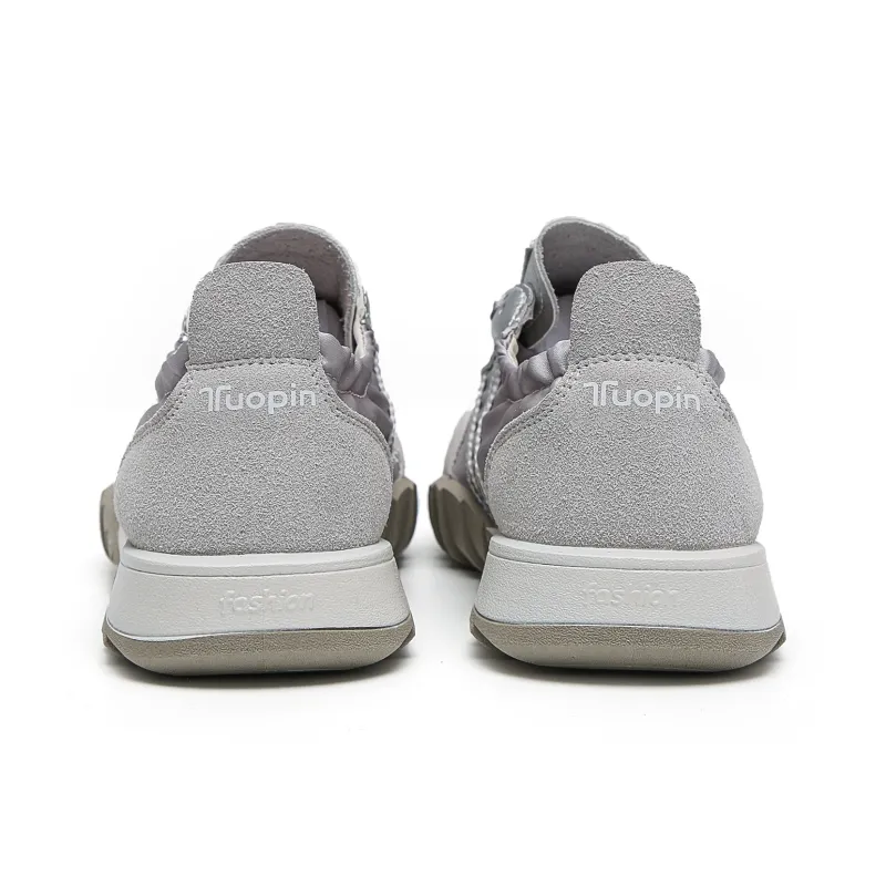 TUOPIN Casual Shoes Women's Low Top Silver/Beige/Pink/Green-2