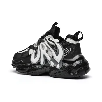 ORD Chunky Sneakers Unisex Low-Top Black White