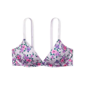 Victoria's Secret PINK Sexy Tee Push-Up Wireless Smooth Bra/L L L Bra Women's Lilac