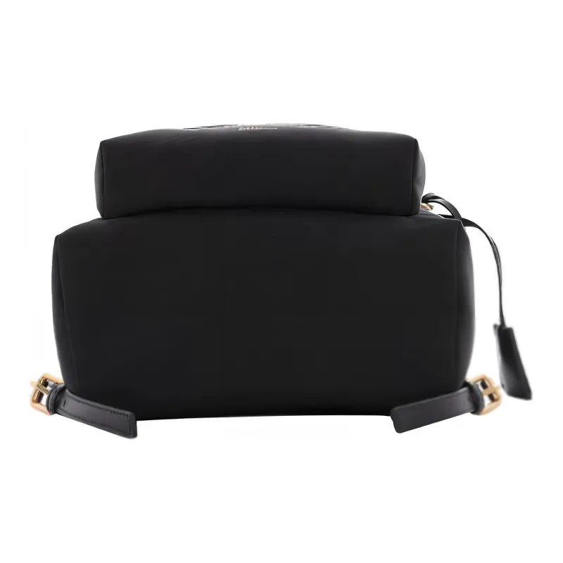 MOSCHINO Leather Backpack Women's Black-5